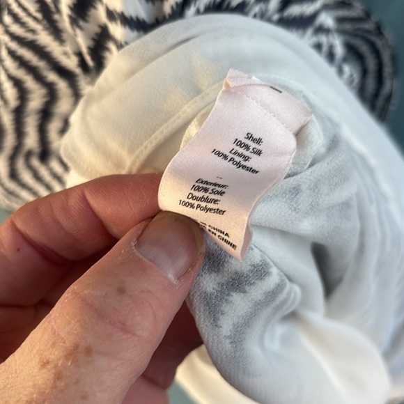 NWT Cinq A Sept Ruffled 100% Silk Midi Dress Sz 4 New Black White Asymmetric Hem - Picture 8 of 13